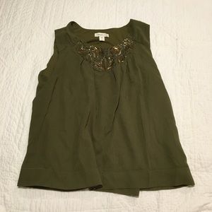 Olive green tank top